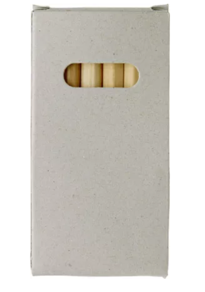 Setje kleurpotloden klein in eco doosje