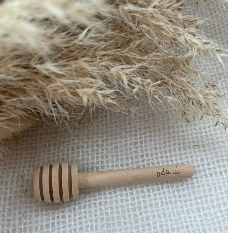 Honinglepeltje met naam - hout ( 20 stuks)