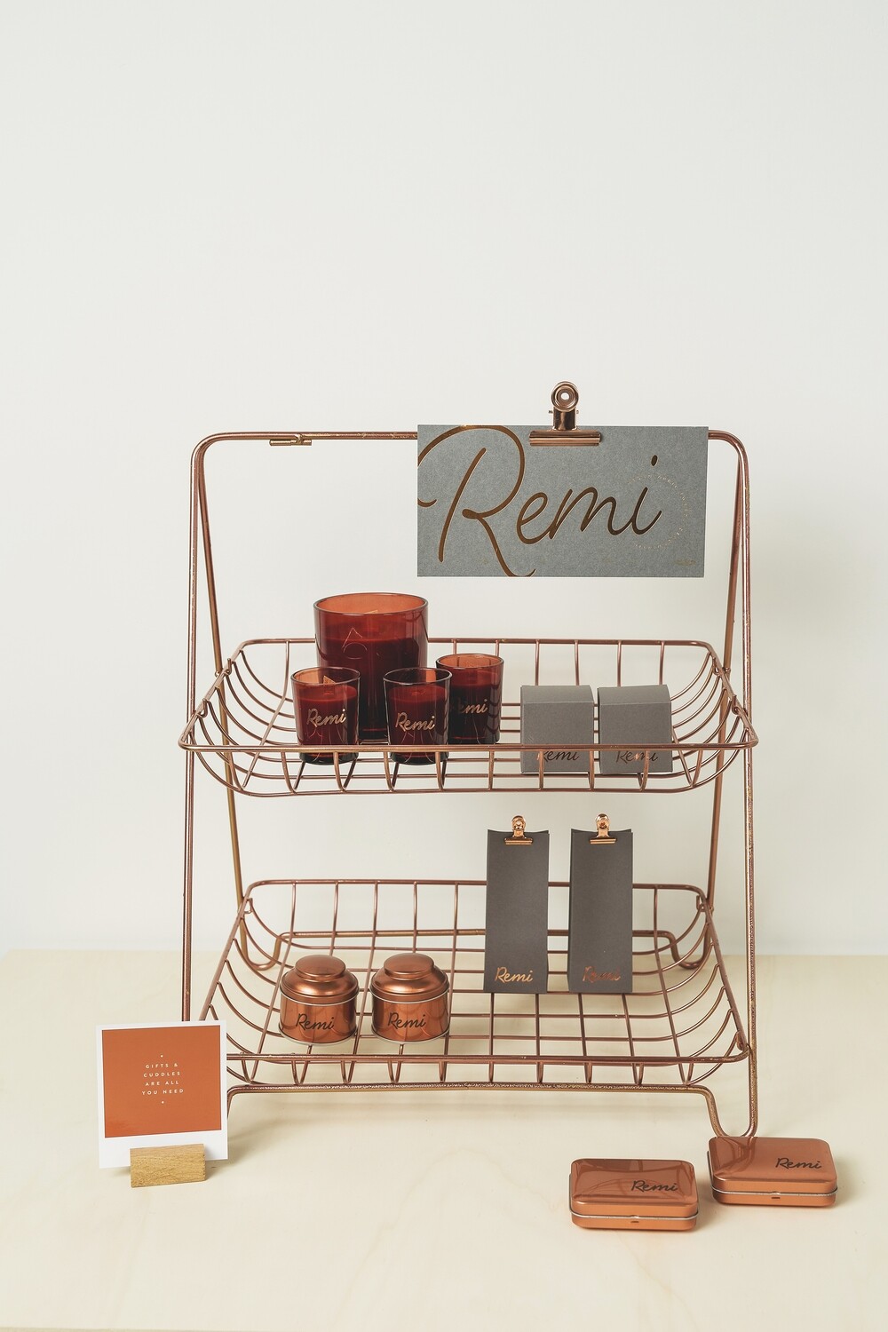 Stijlvol presentatie rekje