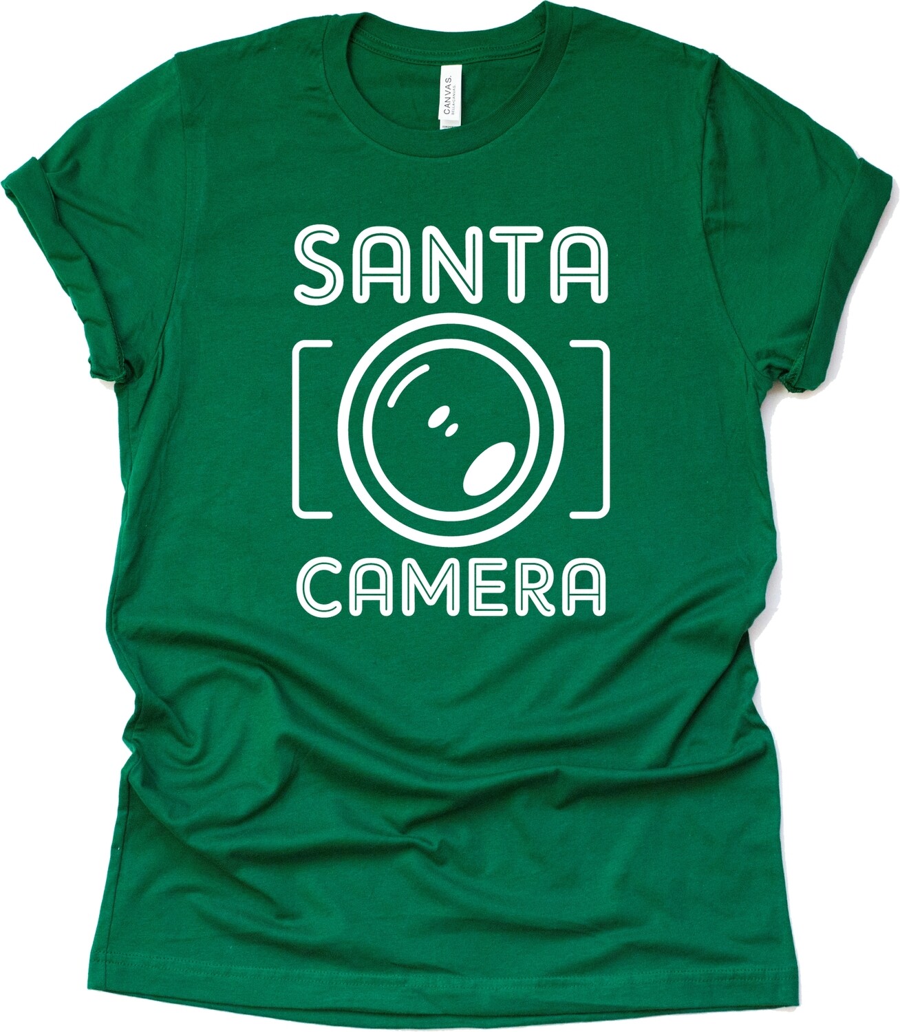 Santa Camera Adult T-Shirt