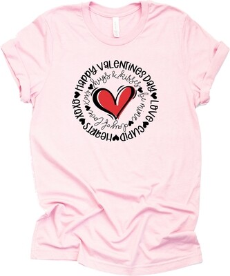 &quot;Valentines Heart &amp; Text&quot; T-Shirt