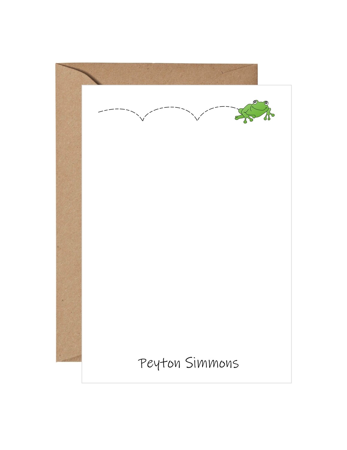 Hoppin Frog Personalized Note