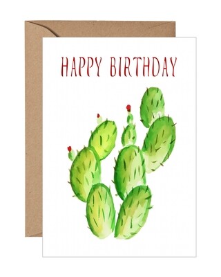 Cactus Birthday Card