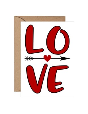 Love Valentine Folded Note
