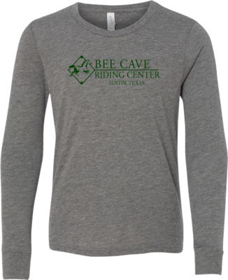 "BCRC Logo Green on Grey" Long Sleeve T-Shirt