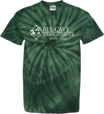 "BCRC Logo Green Tie Dye" Adult T-Shirt