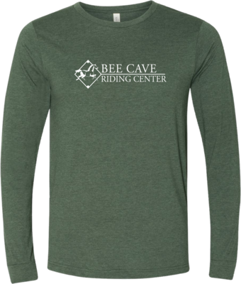 "BCRC Logo White on Green" Long Sleeve T-Shirt