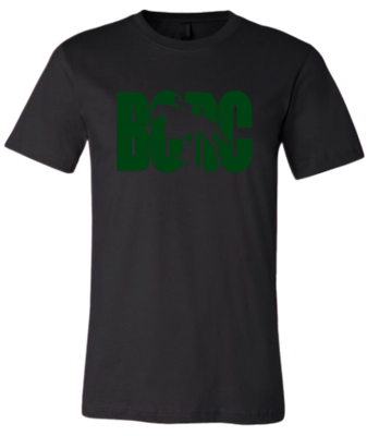 "BCRC Jump Green on Black" T-Shirt