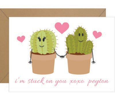 &quot;Stuck on You&quot; Valentine Note