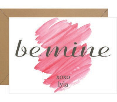 Be Mine Valentine Note