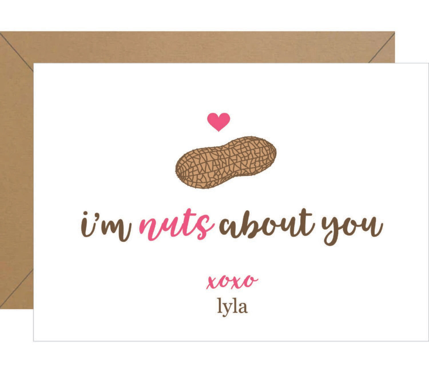 &quot;I&#39;m Nuts about You&quot; Valentine Note