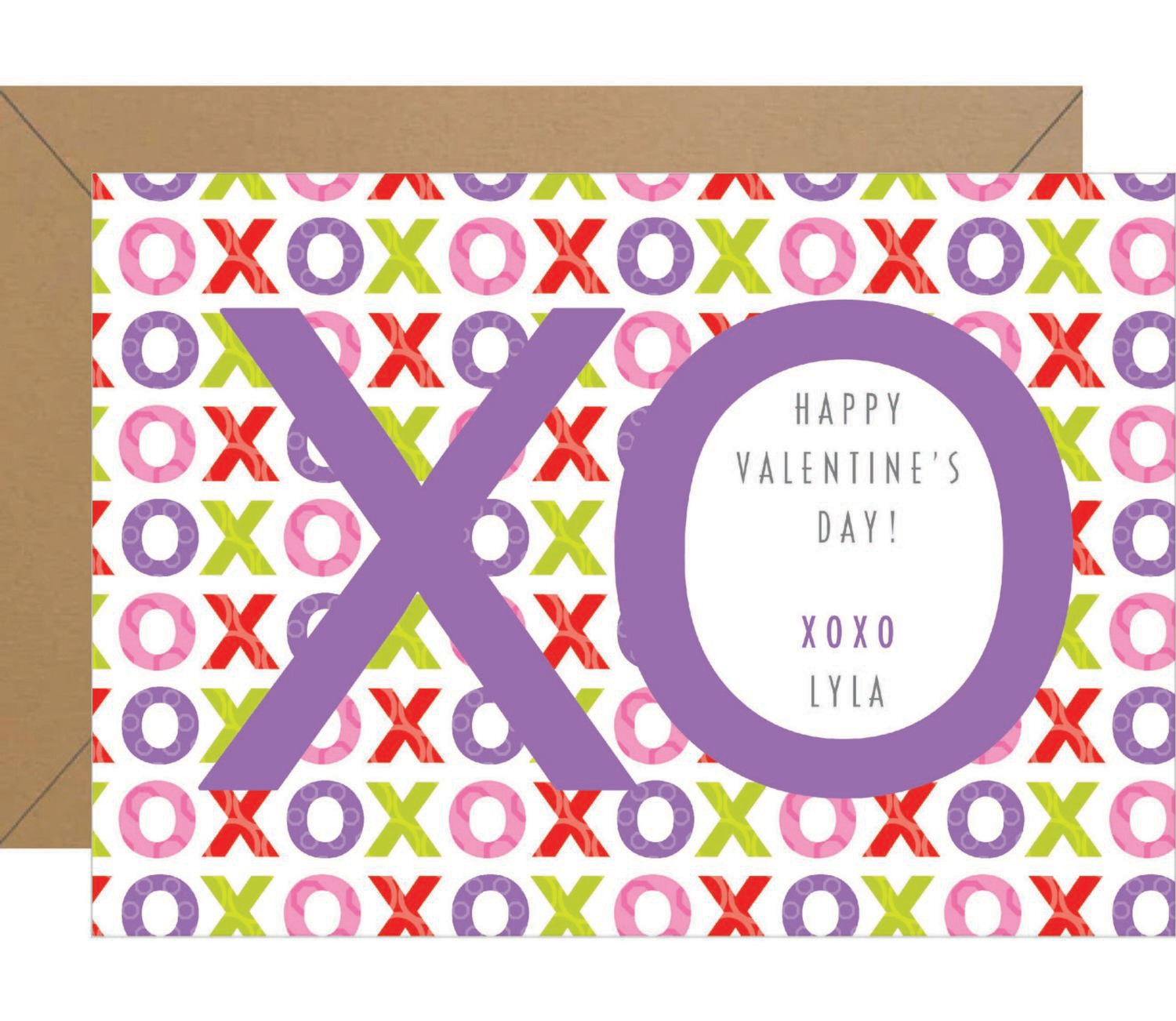 XOXO Valentine Note