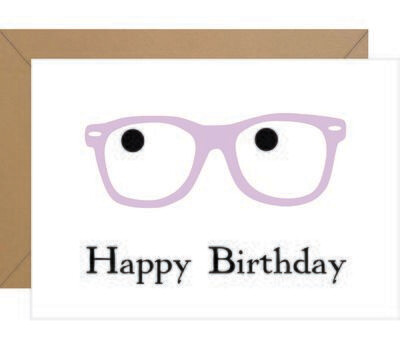Glasses Birthday Card