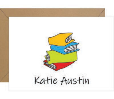 Books Folded Personalized Note