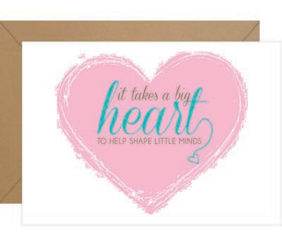 Big Heart Little Hands Note