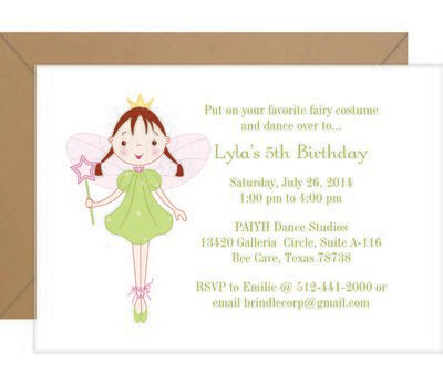 Fairy Birthday Invitation
