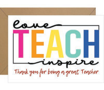 Teach Love Inspire Note