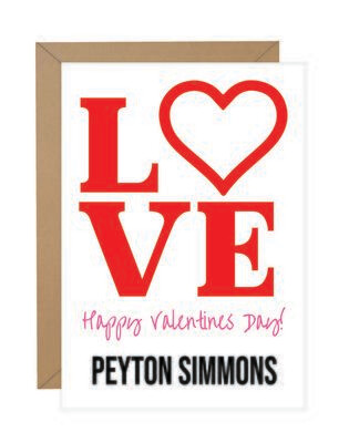LOVE Valentine Note