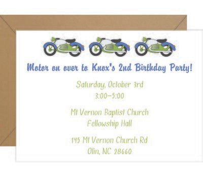 Motorcycle Invitation