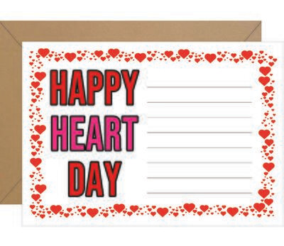 Happy Heart Day Valentine Note