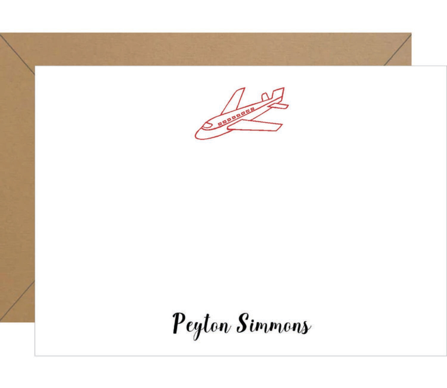Airplane Personalized Note