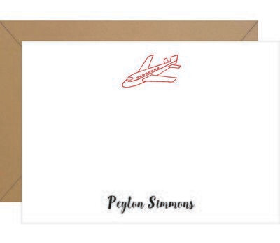 Airplane Personalized Note