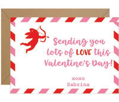 Cupid Air Valentine Note
