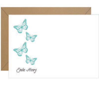 Butterfly Personalized Note