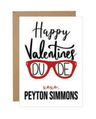 Happy Valentines Dude Note