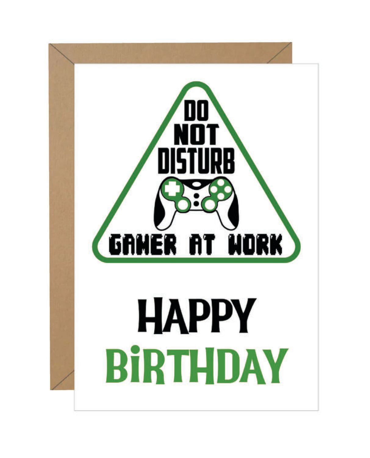 &quot;Do Not Disturb&quot; Gaming Birthday Note