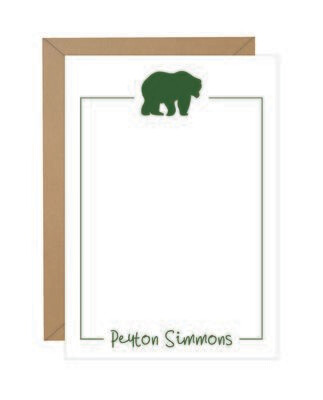 Bear Personalized Note