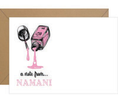 Nail Polish Personalized Note