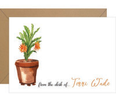 Lily Pot Personalized Note
