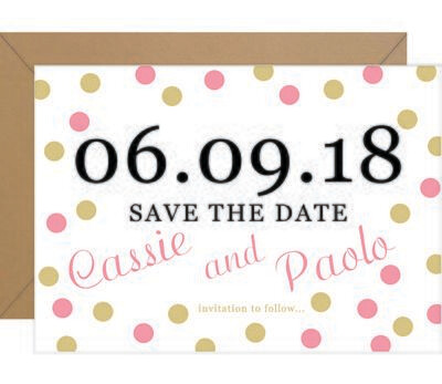 Dots Save The Date