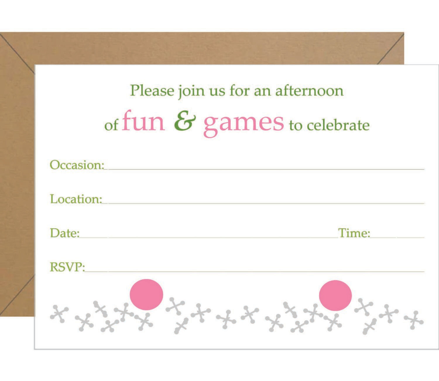 Jacks Fill In Invitation - Printable