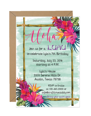 Aloha Invitation