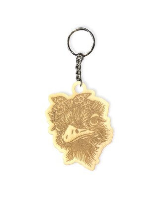 Chicken with Bandana Keychain