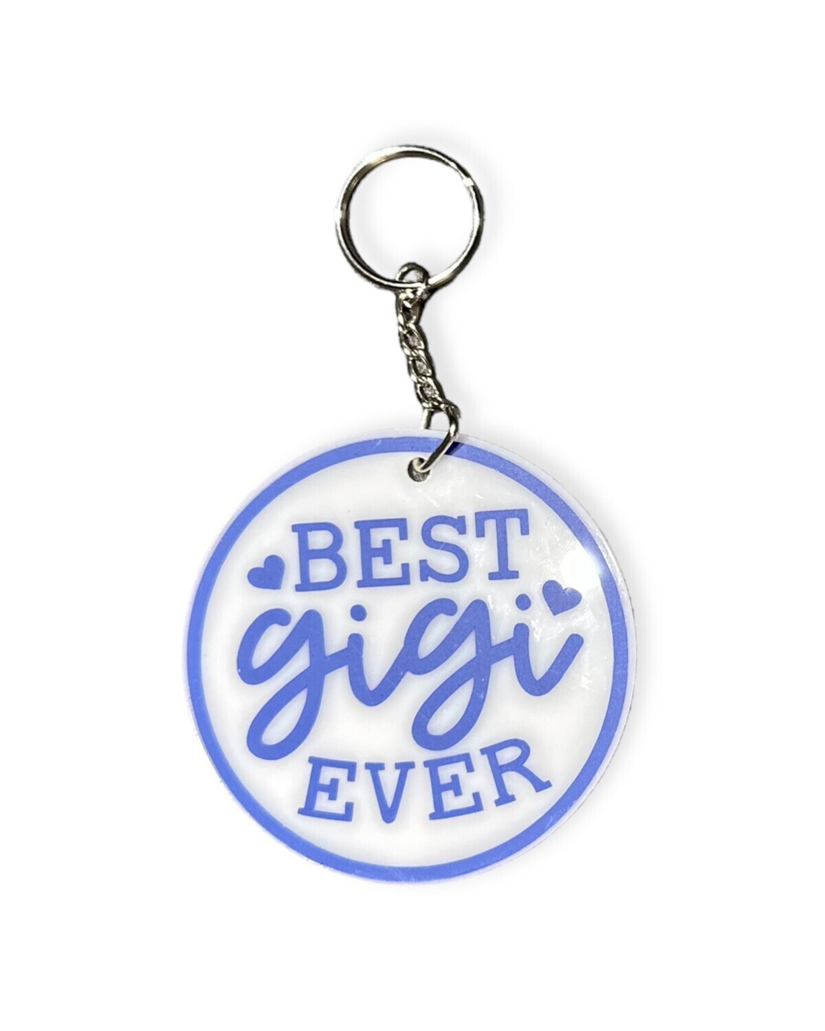 &quot;Best GIGI Ever&quot; Keychain, Color Choice: Blue