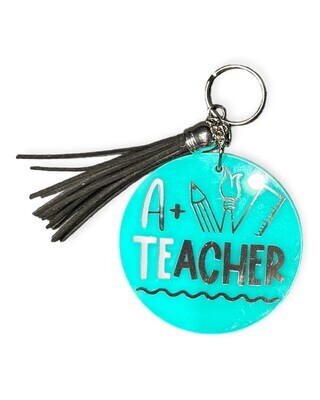 &quot;A+ Teacher&quot; Keychain