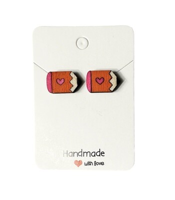 Pencil Stud Earrings