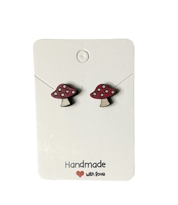 Mushroom Stud Earrings