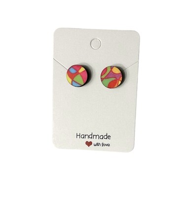 Psychedelic Stud Earrings