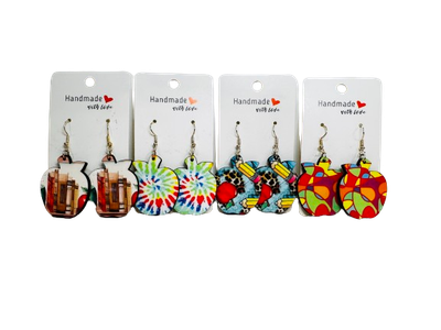 Teacher Apple Earrings