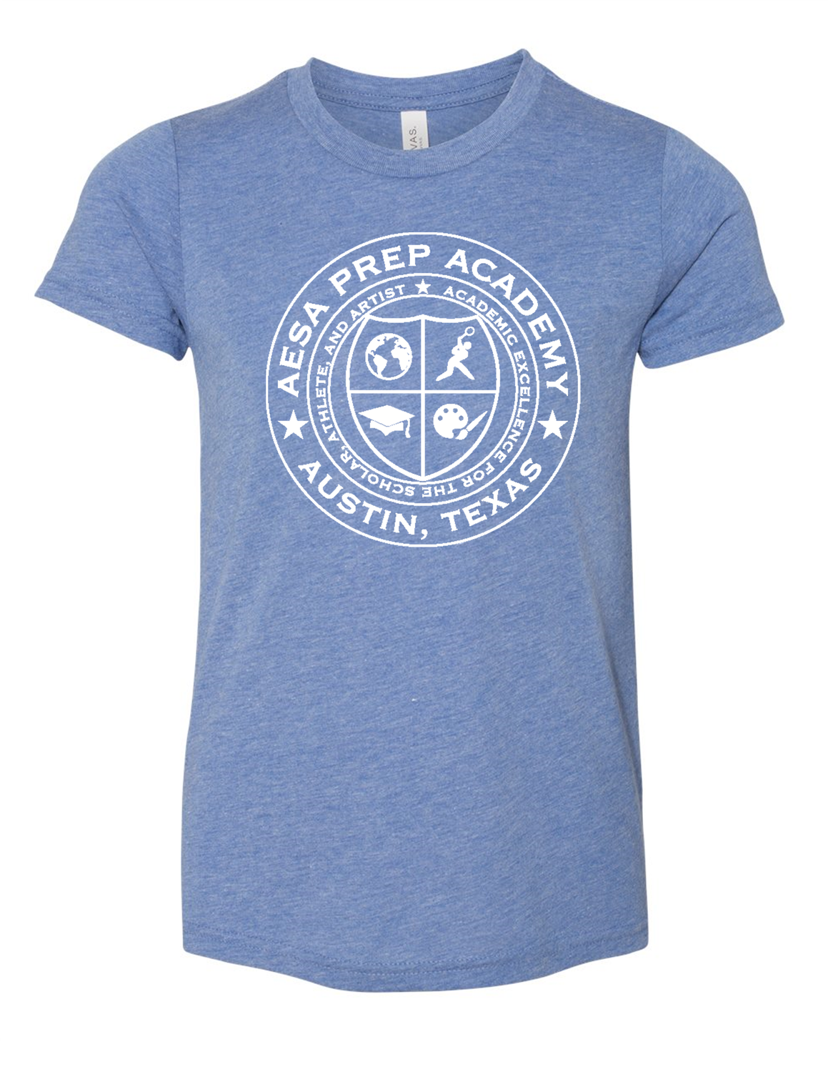 Blue w/White Logo - Adult