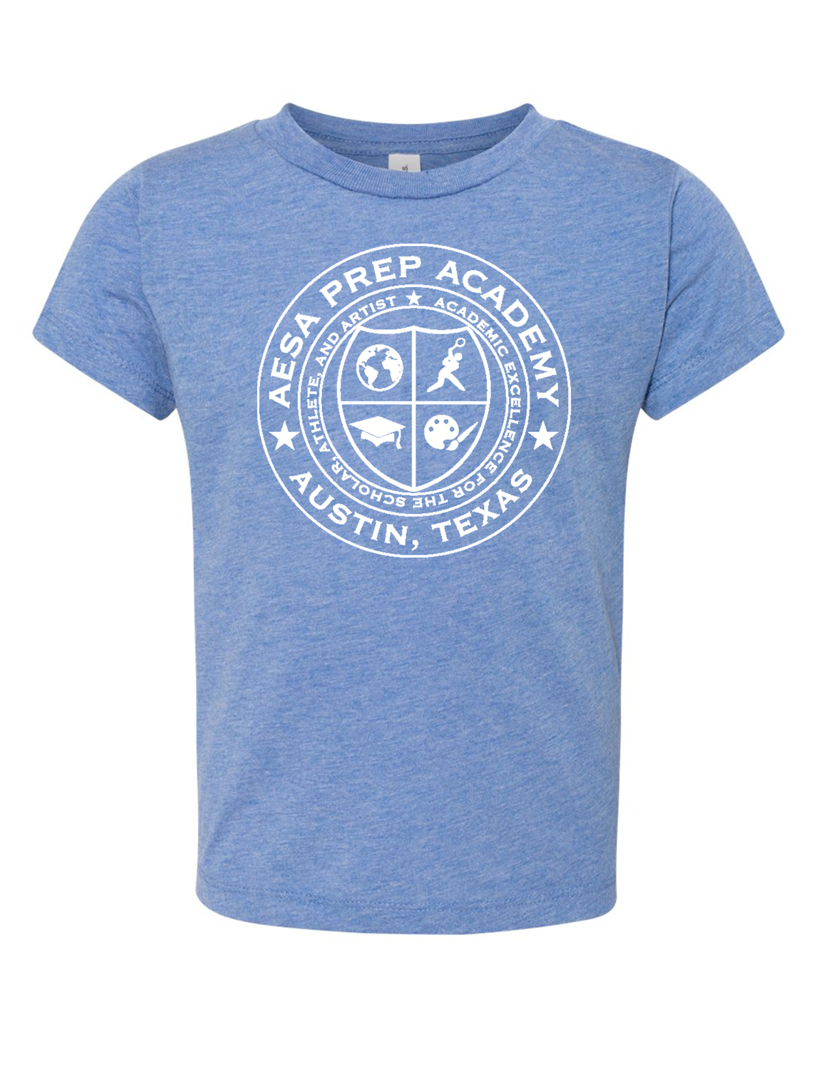 Blue w/White Logo T-Shirt - Toddler