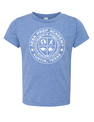 Blue w/White Logo T-Shirt - Toddler