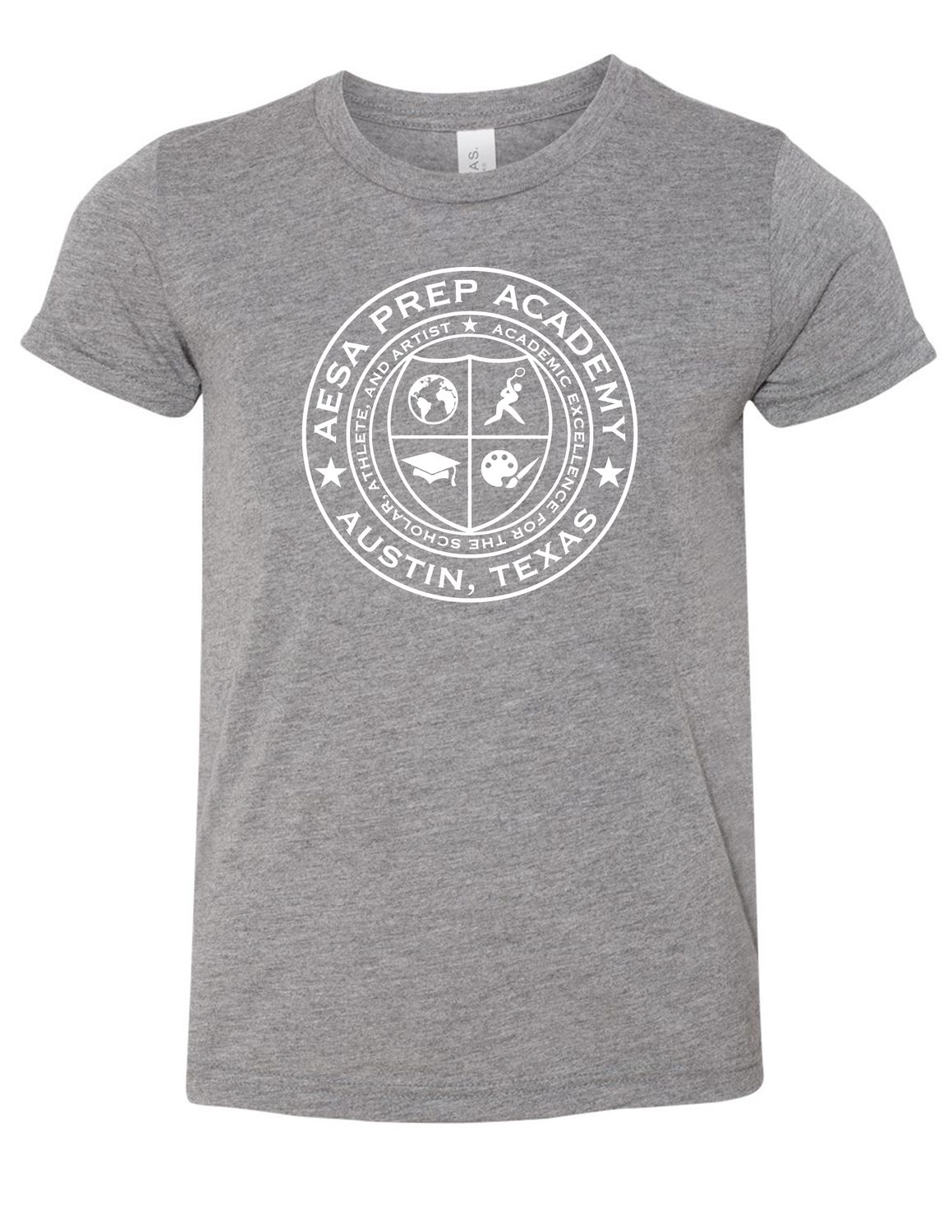 Grey w/White Logo - Youth