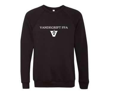 Black w/ White Logo Sponge Fleece - Crewneck