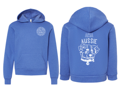 True Royal w/White Logo Sponge Fleece Hoodie - Toddler