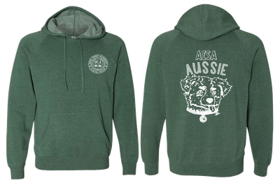 Moss w/White Logo Special Blend Raglan Hoodie - Adult